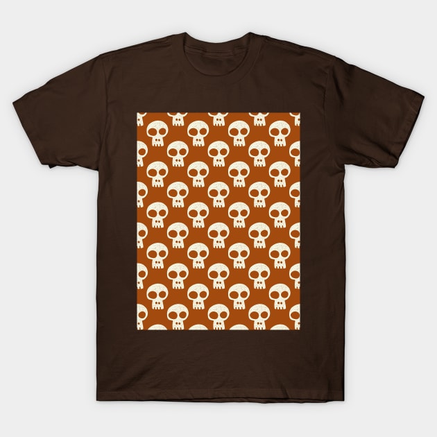 Skulls on Red T-Shirt by AKdesign